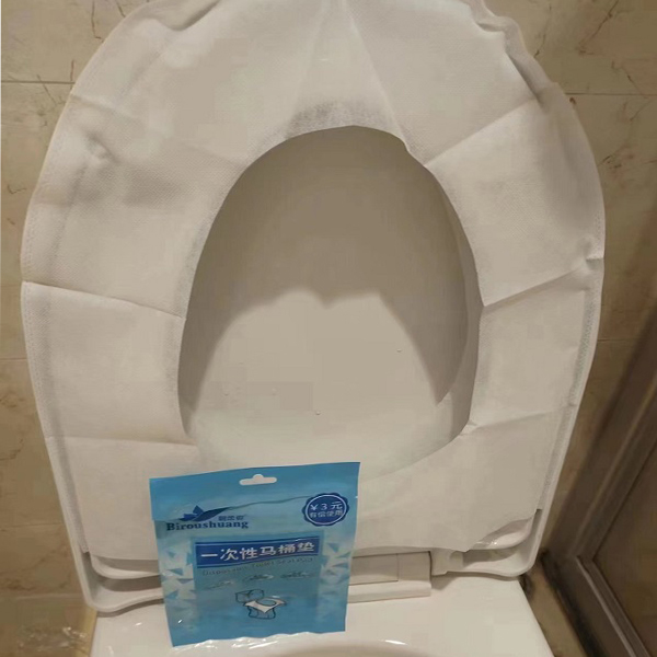Toilet Seat Pad 10 Pcs Waterproof Hygienic Environmental Protection Biodegradable Non-woven Disposable Toilet Seat