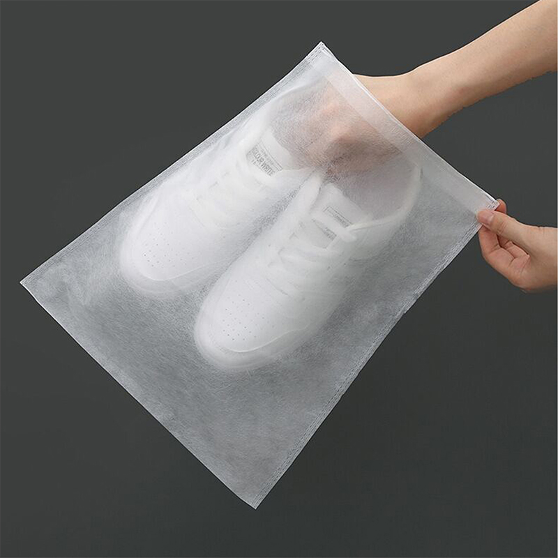 Dustproof Storage Bag Small White Shoes Anti Yellowing Shoe Bag Travel Hotel Household Drawstring Non-woven Storage Bag