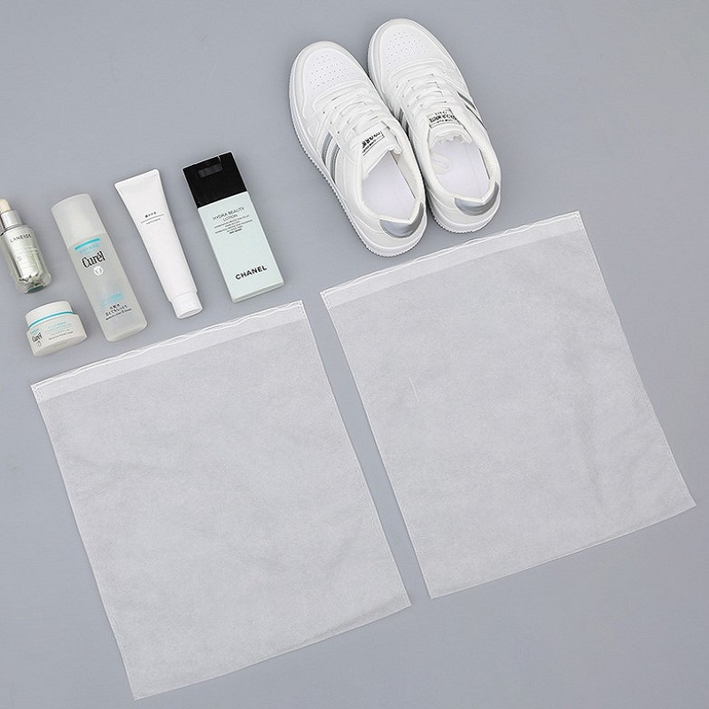 Dustproof Storage Bag Small White Shoes Anti Yellowing Shoe Bag Travel Hotel Household Drawstring Non-woven Storage Bag