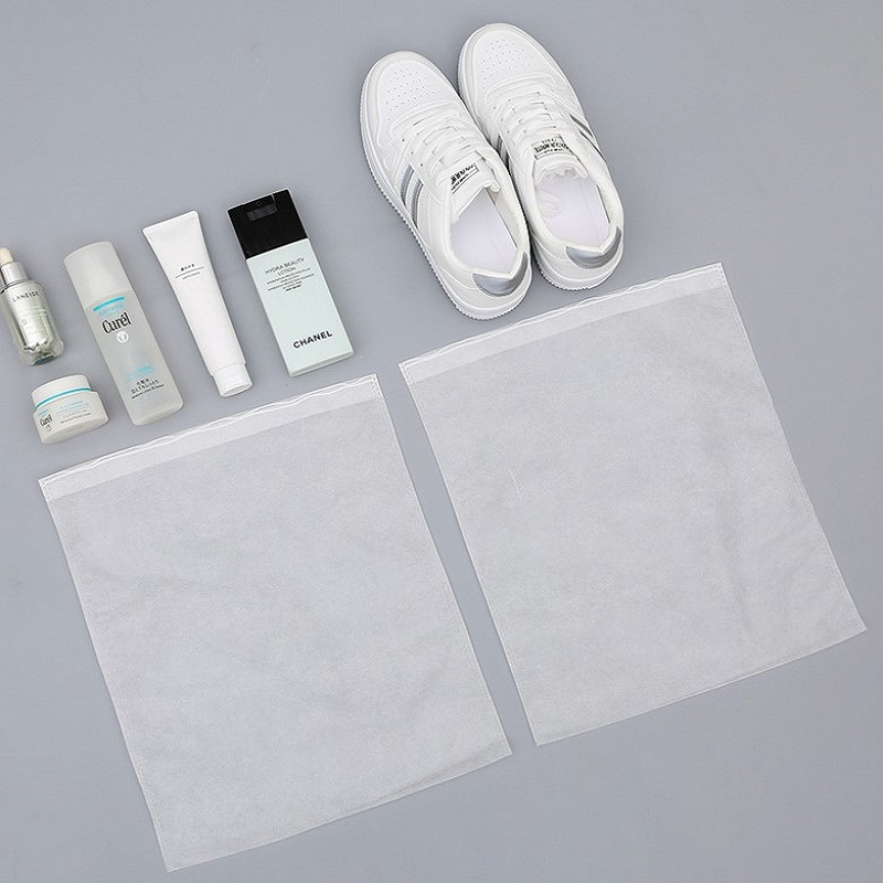 Dustproof Storage Bag Small White Shoes Anti Yellowing Shoe Bag Travel Hotel Household Drawstring Non-woven Storage Bag