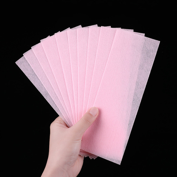 Pack of 100 Non Woven 7X20cm Body And Facial Wax Strip SPA Home Usage Hair Removal Beauty Depilatory Waxing Paper