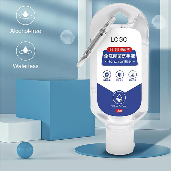 Portable Hand Sanitizer Alcohol-free Waterless Hand Cleaning Travel Hospitals School Hotels Climbing Hook Hand Sanitizer