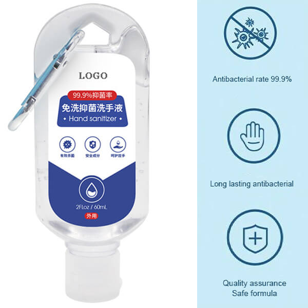 Portable Hand Sanitizer Alcohol-free Waterless Hand Cleaning Travel Hospitals School Hotels Climbing Hook Hand Sanitizer